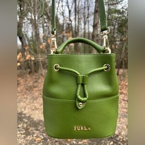 Furla Leather Mini Bucket Crossbody Bag NWOT
